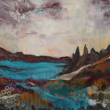 Schilderij getiteld "The old man of Storr" door Galina Zimmatore, Origineel Kunstwerk, Acryl