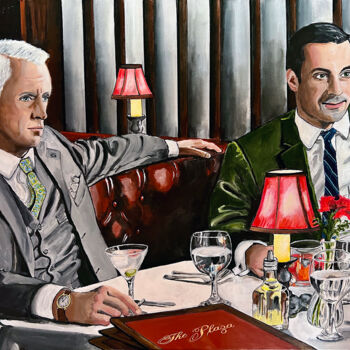 Schilderij getiteld "The Mad Men" door Kristin Voss, Origineel Kunstwerk, Acryl