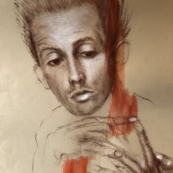 图画 标题为“Egon Schiele” 由Isabelle Scheidt, 原创艺术品, 铅笔