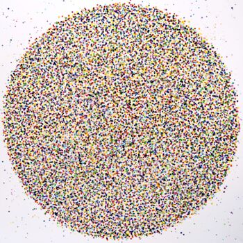 绘画 标题为“The Dot #2” 由Astrid Stoeppel, 原创艺术品, 丙烯