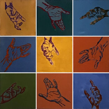 Painting titled "Invisible Control" by Thilini De Simon, Original Artwork, Acrylic