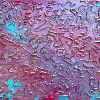 Painting titled "SPERMATIKA EMOZIONE" by Giuseppe Grieco (EditorDreams), Original Artwork, Acrylic Mounted on Other rigid pa…