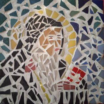 Collages intitulée "Saint Benoît" par Ejj, Œuvre d'art originale, Collages