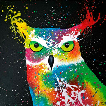 Peinture intitulée "L'Intuition" par Sylvie Clain, Œuvre d'art originale, Acrylique Monté sur Châssis en bois