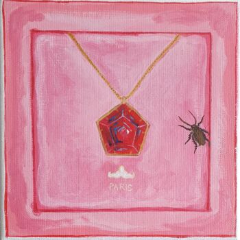 Peinture intitulée "L'écrin / the jewel…" par Laurent Chevrollier, Œuvre d'art originale, Acrylique Monté sur Châssis en bois