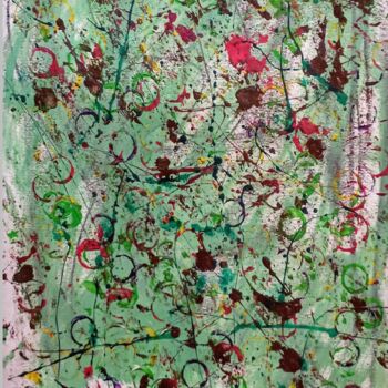 Painting titled "Green vison | visão…" by Vitor Merelim, Original Artwork, Acrylic