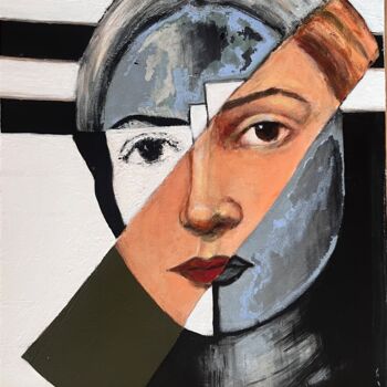 Painting titled "Four Transaction Se…" by Muberra Karamanoglu, Original Artwork, Acrylic