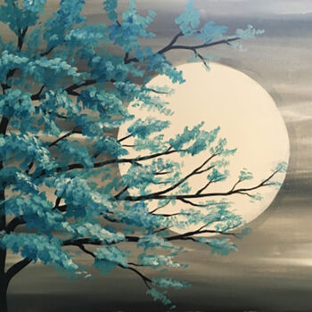 제목이 "Moonlight Dance"인 미술작품 Sandaruwan Kumarasinghe로, 원작, 아크릴