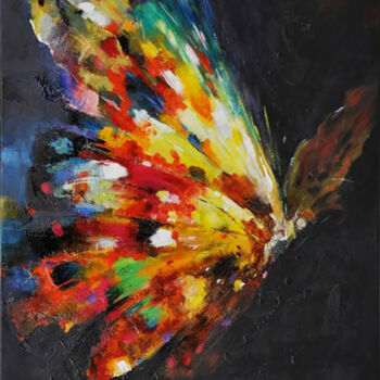 「Wings of Delight」というタイトルの絵画 Sandaruwan Kumarasingheによって, オリジナルのアートワーク, アクリル