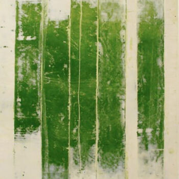 「Green In-Sync」というタイトルの絵画 Sandaruwan Kumarasingheによって, オリジナルのアートワーク, アクリル