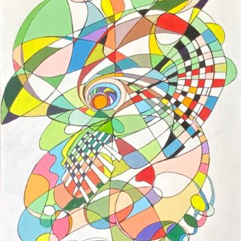 Peinture intitulée "Opéra" par Dominique-Marie Gibaud Ubelmann, Œuvre d'art originale, Huile Monté sur Châssis en bois