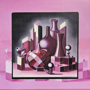 Painting titled "Purple" by Alida Velea, Original Artwork, Oil