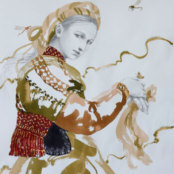 「The Lost Art of Sil…」というタイトルの絵画 Carlos Gamez De Franciscoによって, オリジナルのアートワーク, アクリル 段ボールにマウント