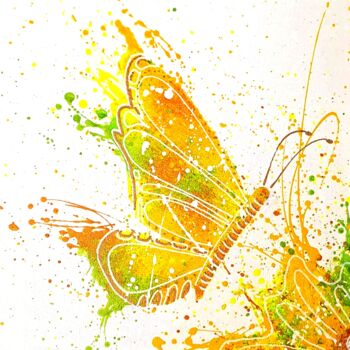 Peinture intitulée "Liberté" par Sylvie Clain, Œuvre d'art originale, Acrylique Monté sur Châssis en bois