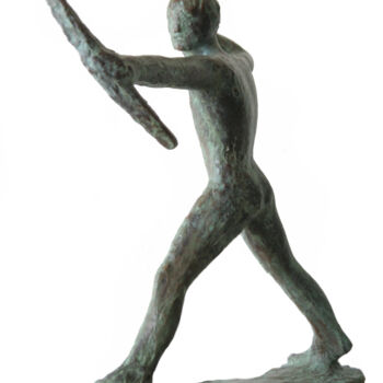 Sculptuur getiteld "The Big Archer" door Alexander Eremin, Origineel Kunstwerk, Bronzen