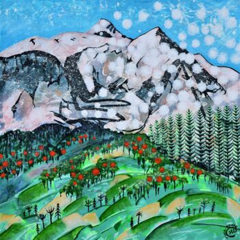 Pintura titulada "Toutes les saisons…" por Tina-Renae, Obra de arte original, Acrílico Montado en Bastidor de camilla de mad…