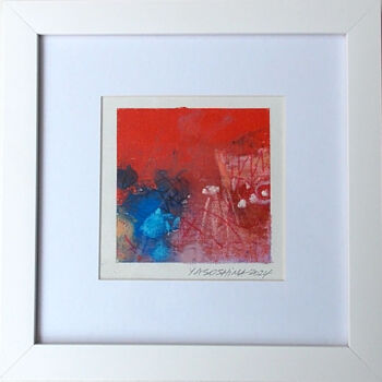 Painting titled "CY-02(T)2024" by Carlos Yasoshima, Original Artwork, Acrylic Mounted on Cardboard