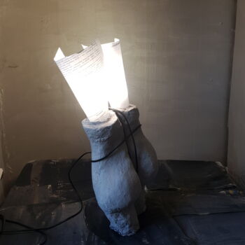 Sculpture intitulée "Day night" par Oleksii Karpenko, Œuvre d'art originale, Béton
