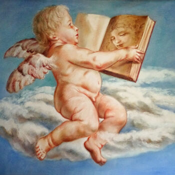 👼 Ange au livre d'Ange 👼 Angel with an Angel Book