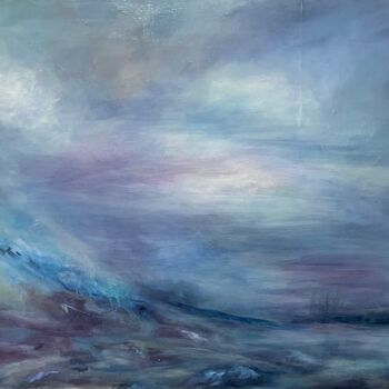 Peinture intitulée "HAZE (brain fog)" par Nathalie Morin, Œuvre d'art originale, Acrylique Monté sur Châssis en bois