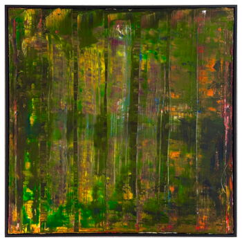 Malerei mit dem Titel "No. 1385_Untitled" von Guido Lötscher, Original-Kunstwerk, Öl Auf Keilrahmen aus Holz montiert