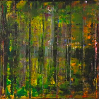 Malerei mit dem Titel "No. 1385_Untitled" von Guido Lötscher, Original-Kunstwerk, Öl Auf Keilrahmen aus Holz montiert