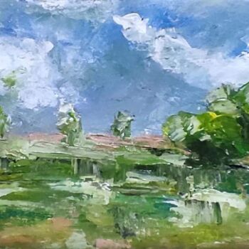 Painting titled "Embracing Nature's…" by Dilan Thameera Samarathunga, Original Artwork, Acrylic