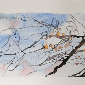 Peinture intitulée "Scintillement" par Pascale Rodriguez, Œuvre d'art originale, Aquarelle