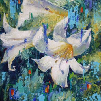 Painting titled "SUMMER SKETCH 5." by Dobrodiy Alexandr, Original Artwork, Oil Mounted on Aluminium