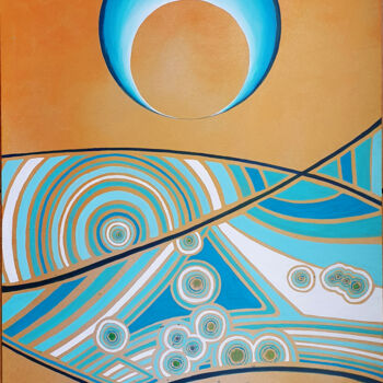 Schilderij getiteld "ElYo (het Zelf, mal…" door Sabina Kiss, Origineel Kunstwerk, Acryl