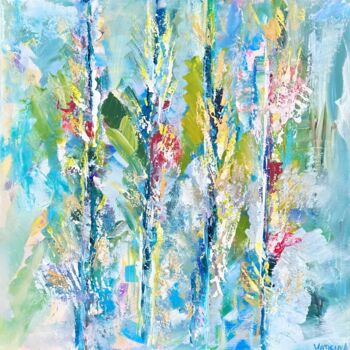 Pintura titulada "Springtime forest.…" por Alona Vatkina, Obra de arte original, Acrílico Montado en Bastidor de camilla de…