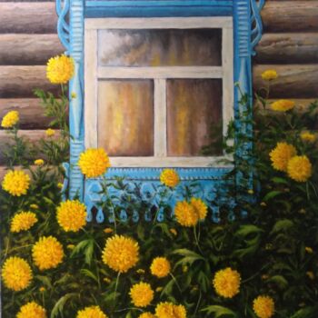 Painting titled "Closer to Autumn /…" by Vladimir Abaimov, Original Artwork, Oil