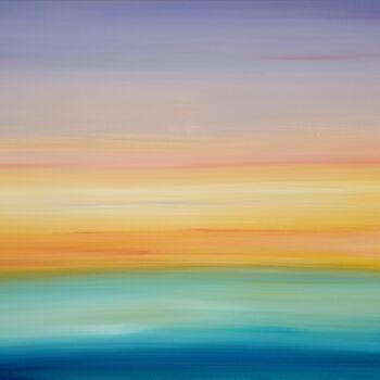 Schilderij getiteld "avond" door Sabina Kiss, Origineel Kunstwerk, Acryl
