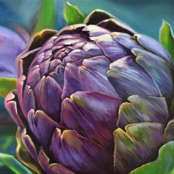 Malarstwo zatytułowany „Artichoke” autorstwa Anna Mamonkina, Oryginalna praca, Olej