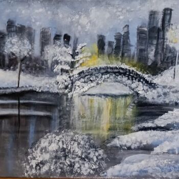 Pintura intitulada "Central Park" por Alexandra Roberts, Obras de arte originais, Acrílico