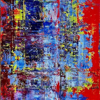 Painting titled "Interwoven Signals" by Rafal Dobosz, Original Artwork, Oil