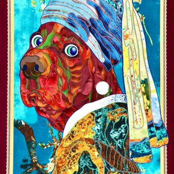 纺织艺术 标题为“Elizabet” 由Kostyantin Malginov, 原创艺术品, 挂毯