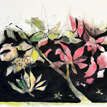 Peinture intitulée "Doux jardin secret…" par Isabelle Barnasson, Œuvre d'art originale, Aquarelle