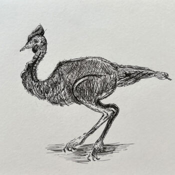 Desenho intitulada "*^(8 / The body in…" por Leni Smoragdova, Obras de arte originais, Marcador
