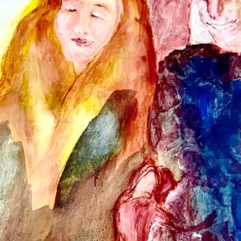 Malerei mit dem Titel "Spätes Glück" von Elisabeth Pein, Original-Kunstwerk, Acryl Auf Keilrahmen aus Holz montiert