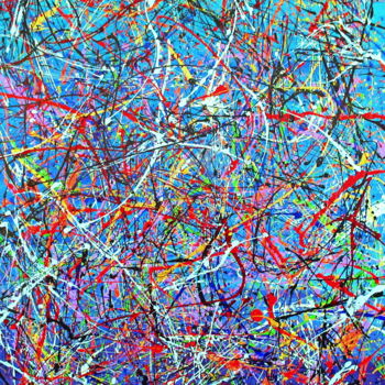 "UP FROM THE DEPTH,…" başlıklı Tablo Tomo Gorjanc tarafından, Orijinal sanat, Akrilik Ahşap Sedye çerçevesi üzerine monte ed…