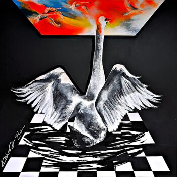 Peinture intitulée "AUFBRUCH" par Ute Kleist, Œuvre d'art originale, Huile