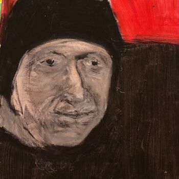 Malerei mit dem Titel "Porträt des Malers…" von Elisabeth Pein, Original-Kunstwerk, Acryl