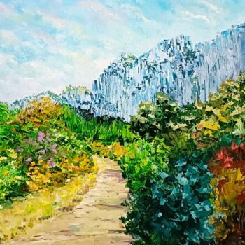 Pintura titulada "Dentelles de Montmi…" por Noelle Huin, Obra de arte original, Oleo