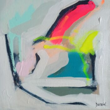 Painting titled "For intérieur 12" by Delphine Dessein, Original Artwork, Acrylic Mounted on Wood Stretcher frame