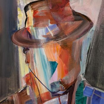 Painting titled "Artist XX" by Armen Ghazayran (Nem), Original Artwork, Acrylic