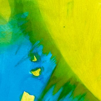 Ζωγραφική με τίτλο "Sonne und Meer und…" από Elisabeth Pein, Αυθεντικά έργα τέχνης, Μελάνι Τοποθετήθηκε στο Ξύλινο φορείο σκ…