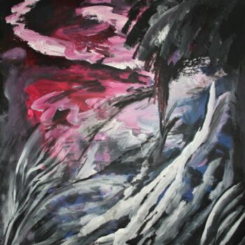 Painting titled "Cave" by Aleksandra Cherepanova, Original Artwork, Acrylic