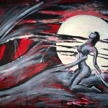「Before sunrise」というタイトルの絵画 Aleksandra Cherepanovaによって, オリジナルのアートワーク, アクリル