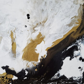 Painting titled "Genesis" by Joyce Fournier, Original Artwork, Acrylic Mounted on Wood Stretcher frame